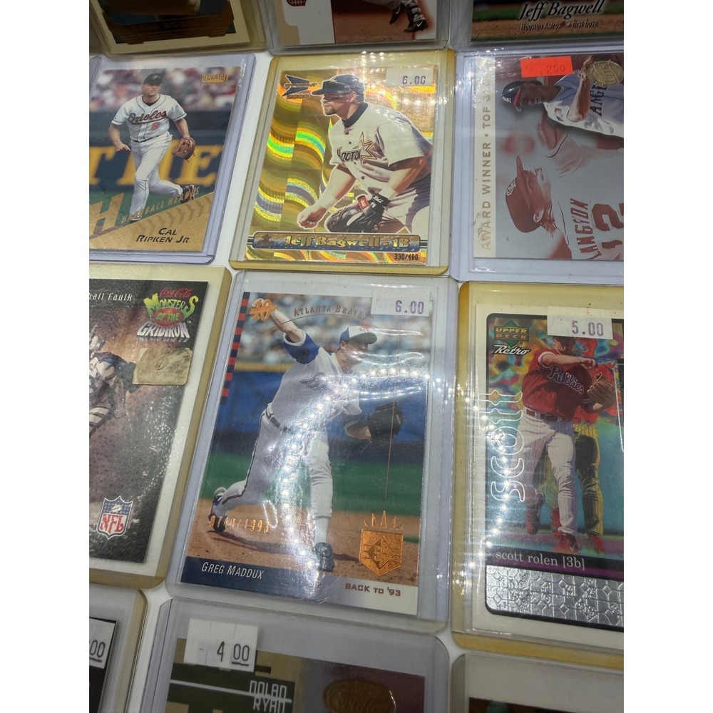 LOT 6 | 20-Card Baseball Lot | Bagwell x6, Prism Gold /480